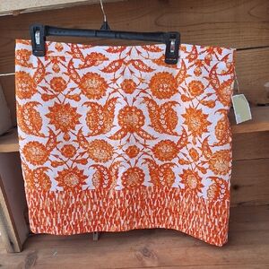 Michael Kors Orange Mini Pencil Skirt Resort Wear